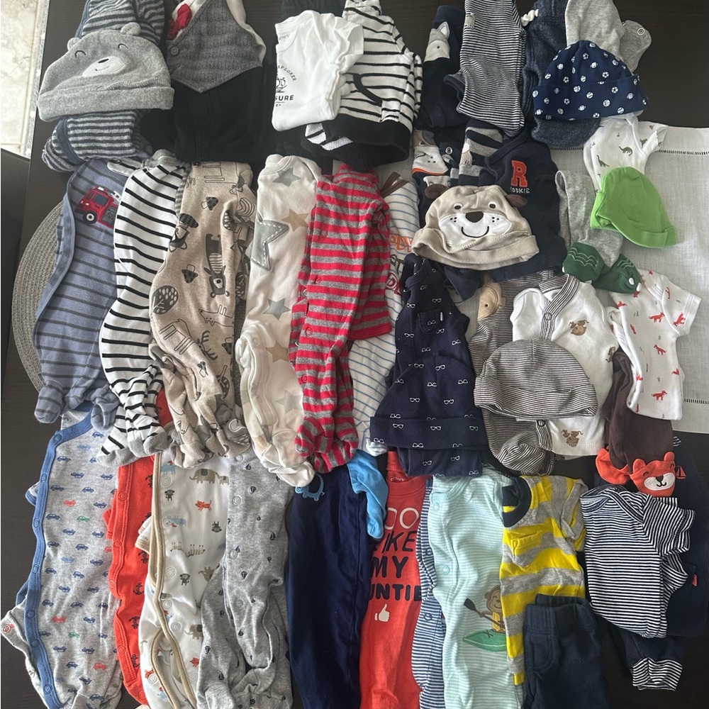 Baby Boy Newborn Bundle Clothes and PJ’s